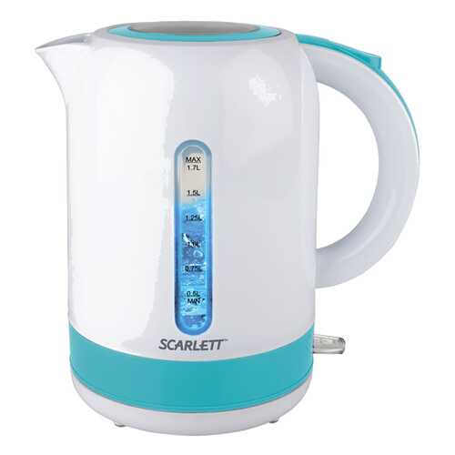 Чайник электрический Scarlett SC-EK18P42 White/Blue в Технопарк