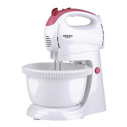 Миксер Delta Lux DL-5071C White/Pink в Технопарк