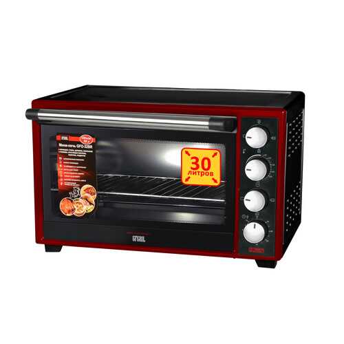 Мини-печь GFGRIL GFO-32BR Black/Red в Технопарк