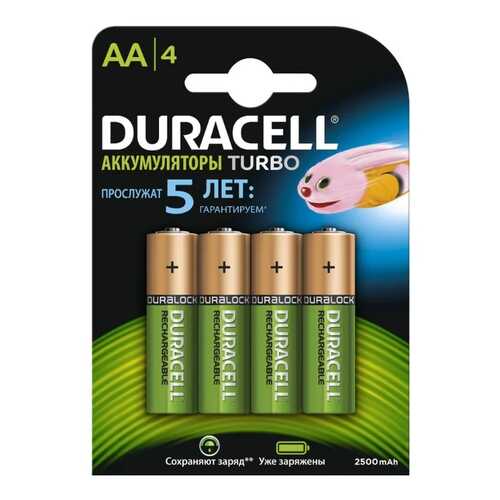 Аккумуляторная батарея Duracell Turbo HR6-4BL 4 шт в Технопарк