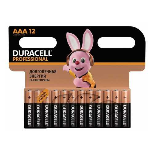 Батарейка Duracell P AАА LR03 12 шт в Технопарк