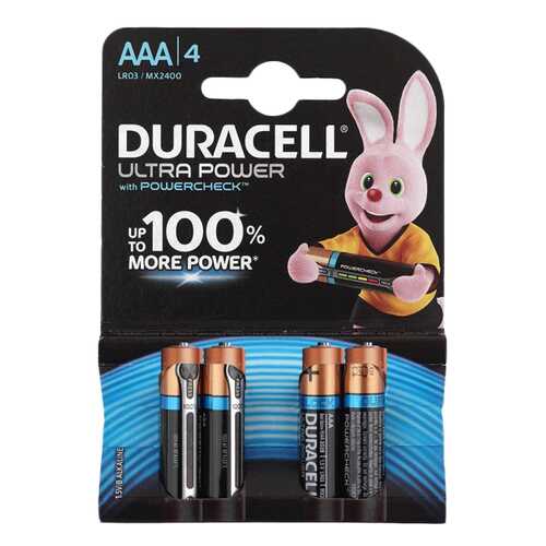 Батарейка Duracell Ultra Power LR03-4S 4 шт в Технопарк