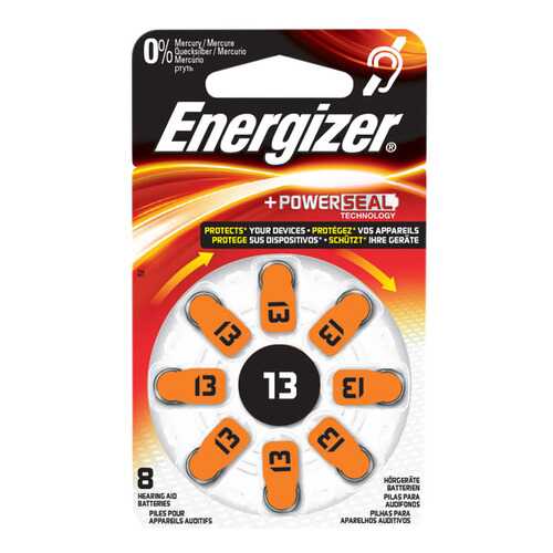 Батарейка Energizer Hearing Zinc Air 13 DP-8 8 шт в Технопарк