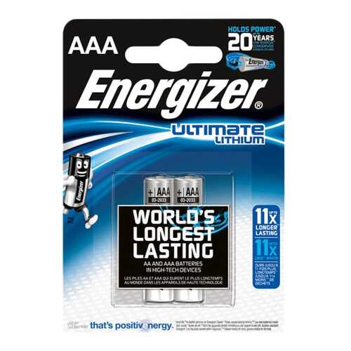 Батарейка Energizer Ultimate lithium AAA FSB2 2 шт в Технопарк