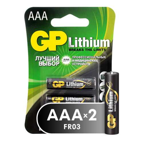 Батарейка GP Lithium AAA 2 штуки (24LF-2CR2) в Технопарк