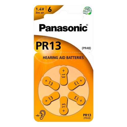 Батарейка Panasonic PR-13/6LB 6 шт в Технопарк