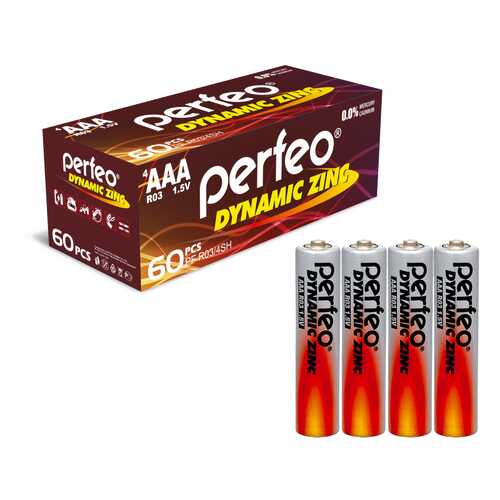 Батарейка Perfeo R03/4SH Dynamic Zinc 60 шт в Технопарк