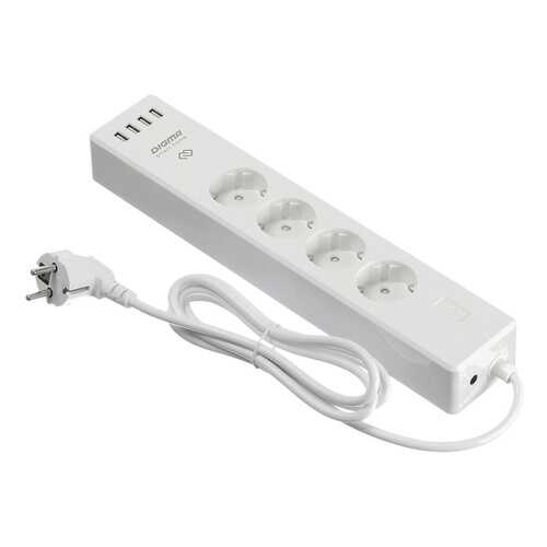 Сетевой фильтр DIGMA DiPlug Strip 40, 4 розетки, 1,8 м, White в Технопарк