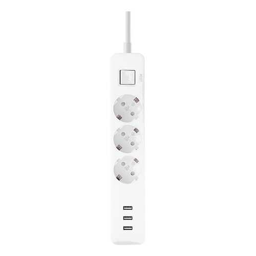 Сетевой фильтр Xiaomi Mi Power Strip, 3 розетки, 1,4 м, White в Технопарк