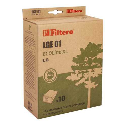 Пылесборник для пылесоса Filtero LGE 01 ECOLine XL 10 шт в Технопарк