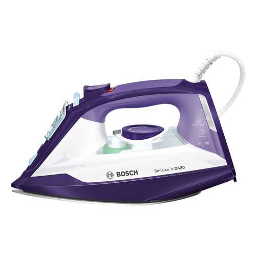 Утюг Bosch Sensixx'x DA30 Secure TDA3026110 White/Purple в Технопарк