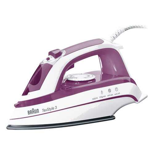 Утюг Braun Tex Style 3 TS 365A Purple в Технопарк