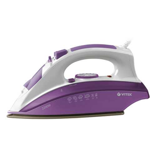 Утюг VITEK VT-1209 White/Purple в Технопарк