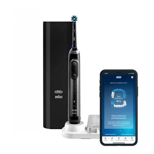 Электрическая зубная щетка Braun Oral-B Genius X 20000N (D706.515.6X) Black в Технопарк